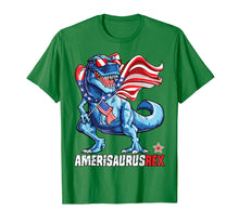 Load image into Gallery viewer, Dinosaur 4th of July T shirt Kids Boys Men Amerisaurus T Rex
