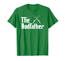 Load image into Gallery viewer, Mens The Rodfather Funny Fishing Fathers Day Gift Dad Grandpa T-Shirt-2324389
