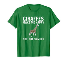 Load image into Gallery viewer, Giraffes Make Me Happy You Not So Much Giraffe Lover T-Shirt-131338
