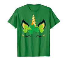 Load image into Gallery viewer, St Patricks Day Unicorn Shirt Girls Outfit Lucky Shamrock T-Shirt-376790
