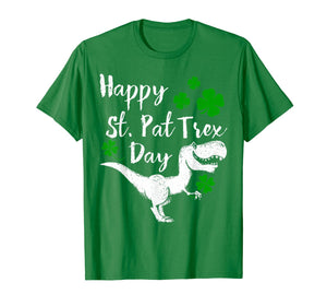 Happy St. Pat Trex Day T-Shirt Dinosaur St. Patrick's Day T-Shirt-207871