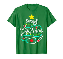 Load image into Gallery viewer, Merry Christmas Nurse Doctor Life Medical Stethoscope Gift T-Shirt
