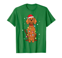 Load image into Gallery viewer, Vizsla Christmas Lights Mom Dad Dog Gift T-Shirt
