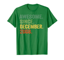 Load image into Gallery viewer, Awesome Since December 2008 11th Birthday 11 Yrs Old T-Shirt
