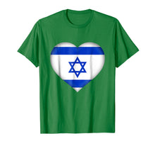 Load image into Gallery viewer, I Love Israel T-Shirt | Israeli Flag Heart Outfit-1200028
