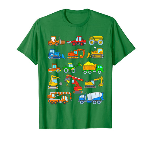 Construction Excavator Shirt for Boys Girls Men and Women