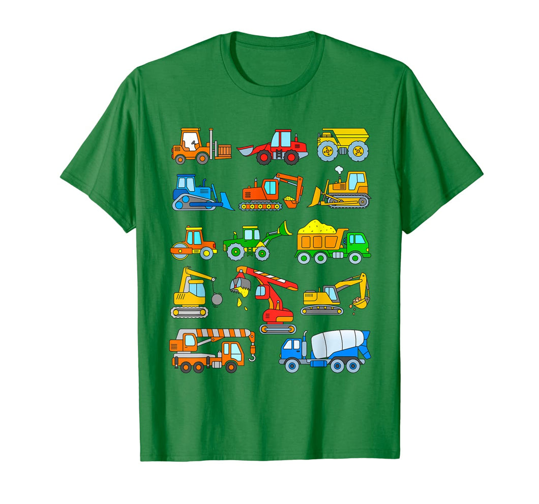 Construction Excavator Shirt for Boys Girls Men and Women