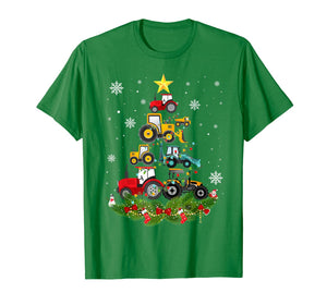 Tractor Christmas Tree gift Holiday Tractor funny xmas Gift T-Shirt