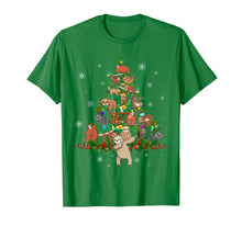 Load image into Gallery viewer, Sloth Christmas Tree Lights Funny Sloth Xmas Gift T-Shirt
