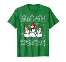 Load image into Gallery viewer, Chillin With My Snowmies Funny Ugly Christmas Pajama Xmas T-Shirt
