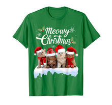 Load image into Gallery viewer, Meowy Christmas Tee Kitten Cat Kitty Xmas Cute Gift T-Shirt
