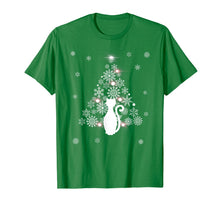 Load image into Gallery viewer, Christmas Tree Cat Kitten for Winter Holidays Cool Design T-Shirt
