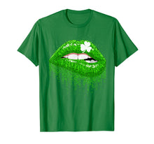 Load image into Gallery viewer, Green Lips Biting Sexy Irish Costume Shirt St Patricks Day T-Shirt-97847
