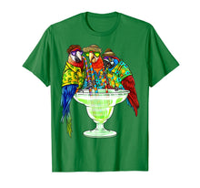Load image into Gallery viewer, Parrots Drinking Margarita Hawaiian Shirt Vacation Birds  T-Shirt
