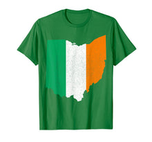 Load image into Gallery viewer, St Patrick's Day Ohio Flag Indiana Map State T-Shirt-4088272
