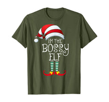 Load image into Gallery viewer, I'm The Bossy Elf Family Matching Christmas Gift Group T-Shirt
