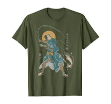 Load image into Gallery viewer, FISHING SAMURAI NO.3 Funny samurai fishing lover gift T-Shirt
