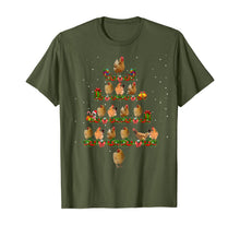 Load image into Gallery viewer, Chicken Christmas Tree Lights Funny Chicken Xmas Gift T-Shirt
