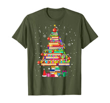 Load image into Gallery viewer, Merry Christmas Library Tree Cute Book Lover Librarian Gifts T-Shirt
