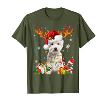 Load image into Gallery viewer, Westie Dog Christmas Reindeer Funny Xmas Gift T-Shirt

