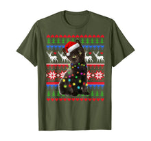 Load image into Gallery viewer, Santa Black Cat Christmas Light Ugly Christmas Sweater T-Shirt
