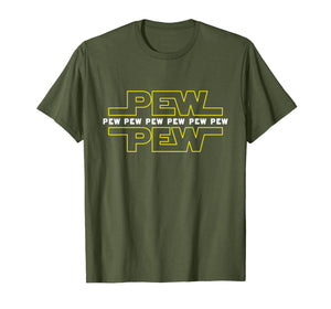 Pew Pew Wars | Funny Space Star Noises Science for Geek Gift T-Shirt-429041