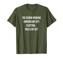 Load image into Gallery viewer, 2nd Wedding Anniversary Gifts Cotton Him Husband Her T-Shirt
