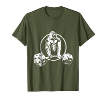 Load image into Gallery viewer, Gorilla Strength Weight lifter Gym T Shirt Body Builder Tee
