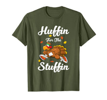 Load image into Gallery viewer, Huffin For The Stuffin Thanksgiving Turkey Trot 5k Race T-Shirt
