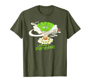 New Green day Tshirt welcome to paradise design gift