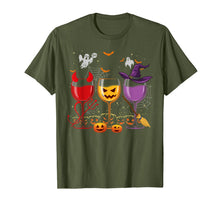 Load image into Gallery viewer, Three Glasses Of Wines Shirt Funny Halloween Wine Lover T-Shirt
