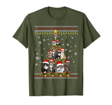 Load image into Gallery viewer, Funny Christmas Tree Cats Merry Christmas Ugly Sweater Gifts T-Shirt-3127700
