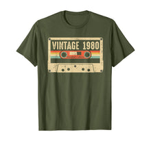 Load image into Gallery viewer, Vintage 1980 40 years Awesome 40th birthday Retro Cassette T-Shirt-258231
