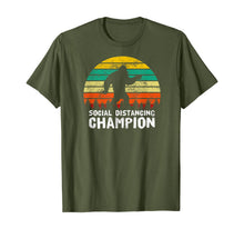Load image into Gallery viewer, Social Distancing Champion Funny Bigfoot Vintage Retro T-Shirt-380949
