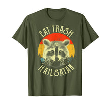 Load image into Gallery viewer, Eat Trash Hail Satan Raccoon Pentagram Satanic Garbage Gang T-Shirt-160441
