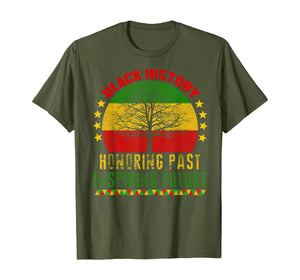 Honoring Past Inspiring Future Black History Month T-Shirt-1059105