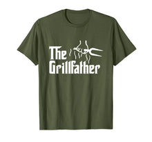 Load image into Gallery viewer, The Grillfather Funny BBQ Dad BBQ Grill Dad Grilling T Shirt
