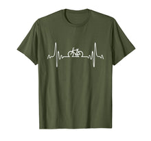 Load image into Gallery viewer, Cycling Heartbeat Shirt Cute Funny Bicycle Bike Rider Gift
