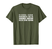 Load image into Gallery viewer, SIERRA ECHO NOVEMBER DELTA NOVEMBER UNIFORM SHIRT
