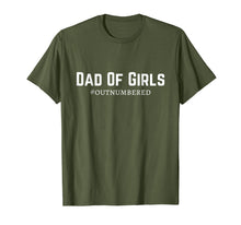 Load image into Gallery viewer, Mens Dad of Girls #Outnumbered T-shirt
