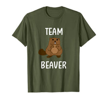 Load image into Gallery viewer, Funny Team Beaver Pun T-shirt. Family Joke Sarcastic Tee
