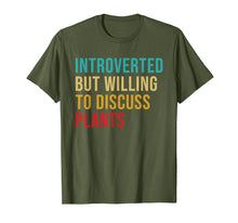 Load image into Gallery viewer, Introverted but Willing to Discuss Plants Vintage Funny T-Shirt
