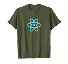 Load image into Gallery viewer, ReactJS React.js Official Logo JavaScript Framework T-Shirt
