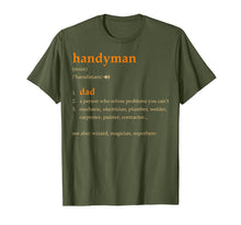 Load image into Gallery viewer, Handyman Dad Definition Funny Gift For Fathers Day T-Shirt
