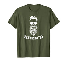 Load image into Gallery viewer, Mens Beer&#39;d Hop Beard Bearded Beer Drinkers Tshirt for Men
