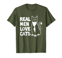 Load image into Gallery viewer, Real Men Love Cats T-Shirt Funny Cat Lover Gift Idea
