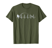 Load image into Gallery viewer, Fly Fishing Heartbeat Fish EKG Trout Fishing T-shirt
