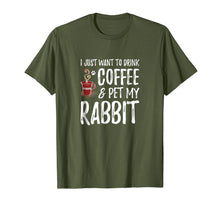Load image into Gallery viewer, Rabbit Lover Coffee T-Shirt Funny Bunny Mom Gift
