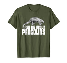 Load image into Gallery viewer, Cool Rare Animal Tshirt - Ask Me About Pangolins Shirt
