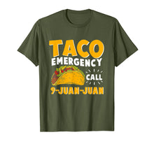 Load image into Gallery viewer, Taco Emergency Call 9 Juan Juan T shirt Cinco de Mayo Men
